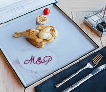 Половина цыпленка на гриле