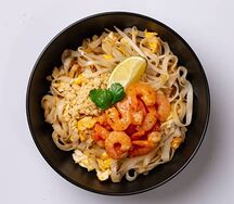 Рисовая лапша с креветками