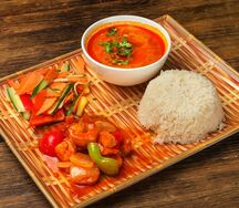 Рис с креветками по-тайски