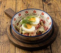 Салат овощной со сметаной