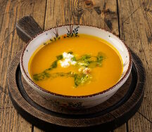 Суп тыквенный с Рикоттой и крабом