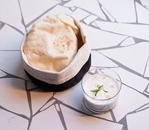 Мацун с огурцом и мятой
