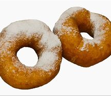 Пончик с сахарной пудрой