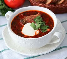Борщ с мясом