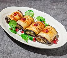 Рулетики из баклажанов