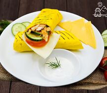 Шаверма в лаваше с сыром