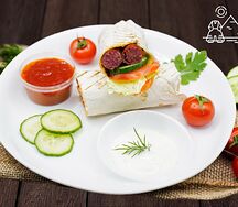 Хот-дог в лаваше двойной