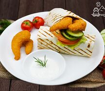 Шаверма с креветками