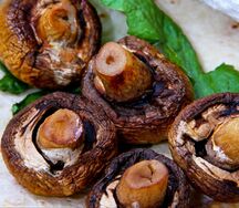 Шампиньоны на мангале