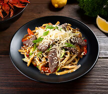 Удон с говядиной