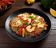 Фунчоза с креветками