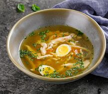 Домашний куриный суп