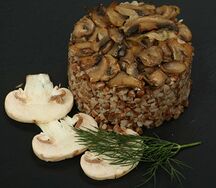 Гречка с шампиньонами