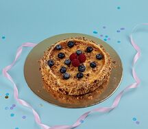 Торт подарочный Чизкейк с голубикой и малиной