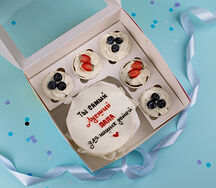 Бенто-торт с капкейками Лучший папа для наших детей