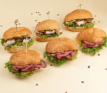 Сет бургеров мини ростбиф и буженина