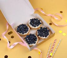 Подарочный набор тарт голубика 4шт