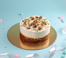 Торт Ванильный мусс с карамелью и орехами 2кг