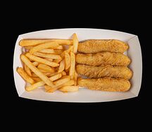 Куриные стрипсы с картошкой фри