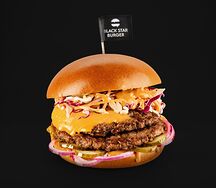 Бургер Слоу Black Angus двойной