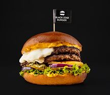 Бургер Гавайский Black Angus двойной