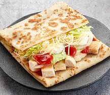 Блин Цезарь с курицей