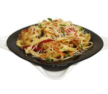 Удон Терияки с курицей и грибами