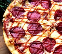 Пицца Пепперони с беконом