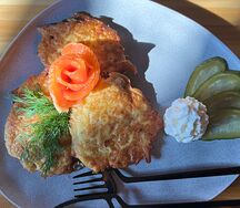 Те самые драники с лососем