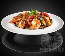 Якисоба с морепродуктами