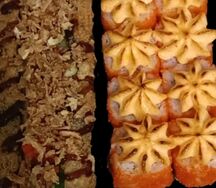 Комбо Японский хот-дог с курицей и жареным луком Калифорния