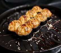 Запеченная шапочка с креветкой
