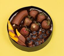 Микс из ягод, фруктов и манго в бельгийском шоколаде S