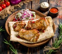 Шашлык из филе бедра курицы
