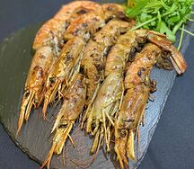 Лангустины, жаренные в соусе терияки