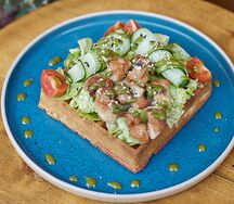 Вафля с куриным филе