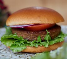 Бургер Vegan с соусом барбекю