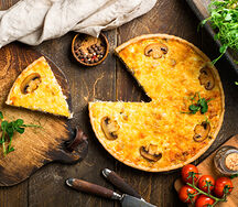 Курочка с ароматными грибочками, лоранский (средний)