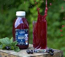 Морс смородиновый 1л собственного приготовления