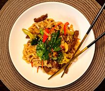 Вок с говядиной