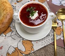 Борщ из свежей капусты