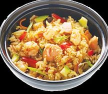 Вок с рисом и морепродуктами