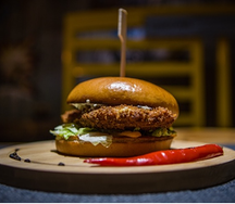 Chiken steak burger