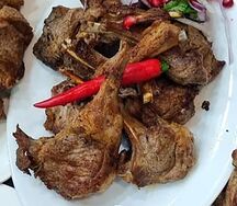 Баранья корейка на мангале