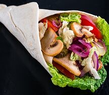 Донер овощной с грибами и ореховым соусом