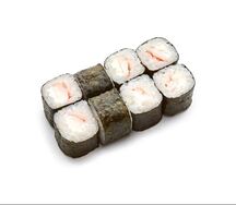 Маки с креветкой и сыром