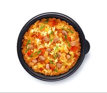 Чесночный рис с тунцом