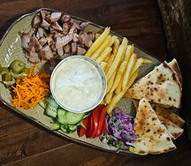 Сувлак открытый с курицей