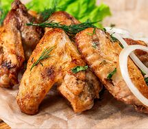 Шашлык из куриных крыльев