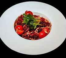 Паста Болоньезе с рубленой говядиной